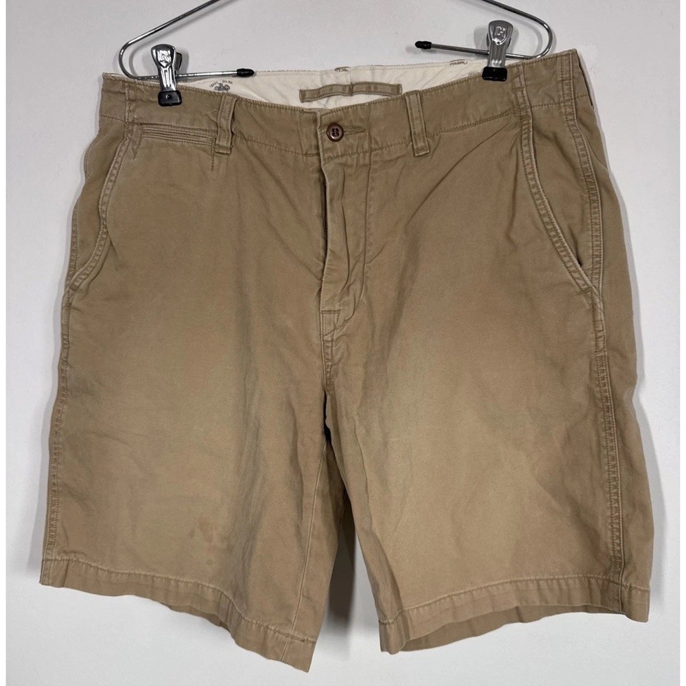 VTG Polo Ralph Lauren Men's Flat Front Chino Shorts Size 34 Embroidered RL 067